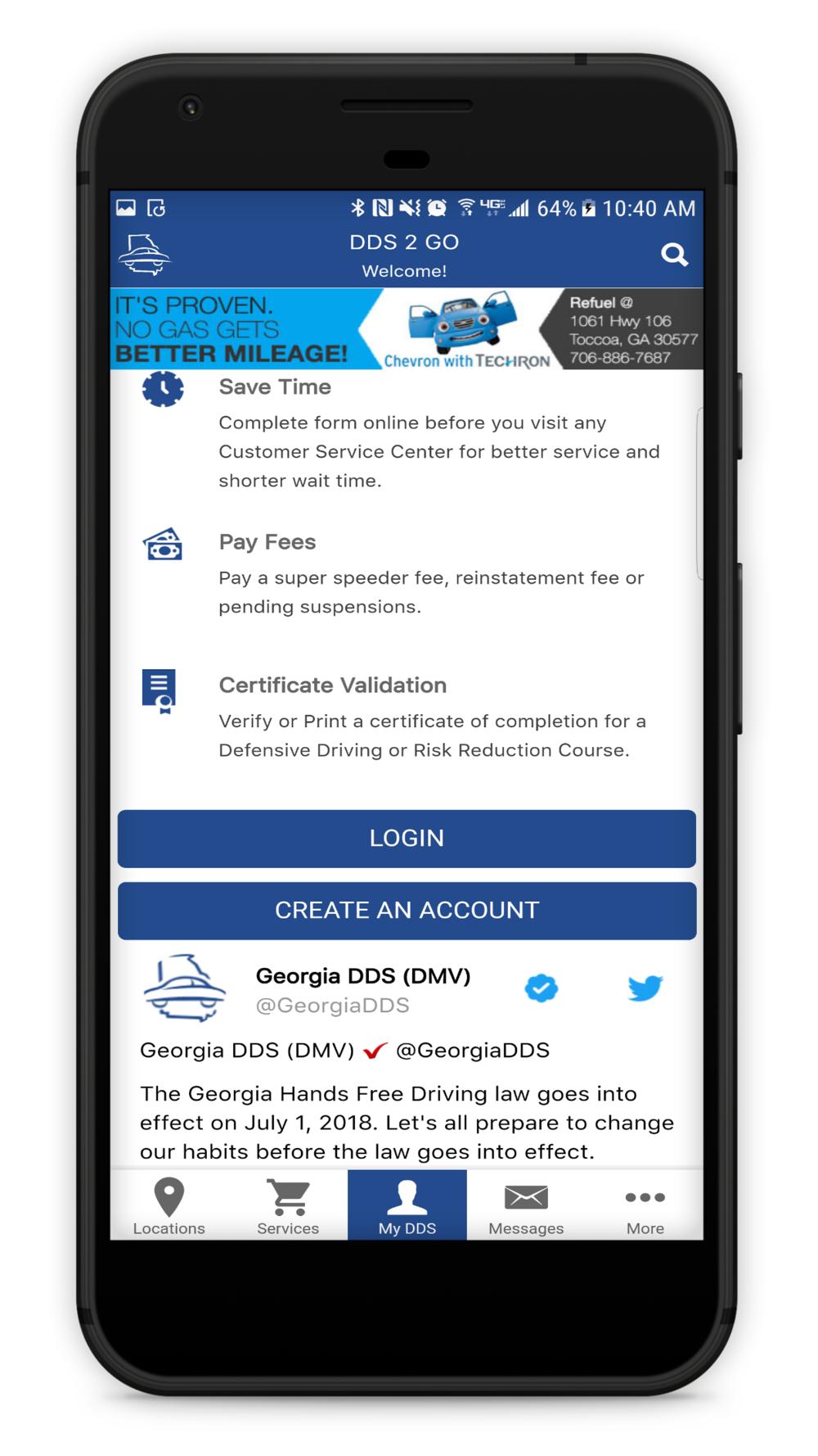 DDS 2 GO Mobile App Department of Driver Services